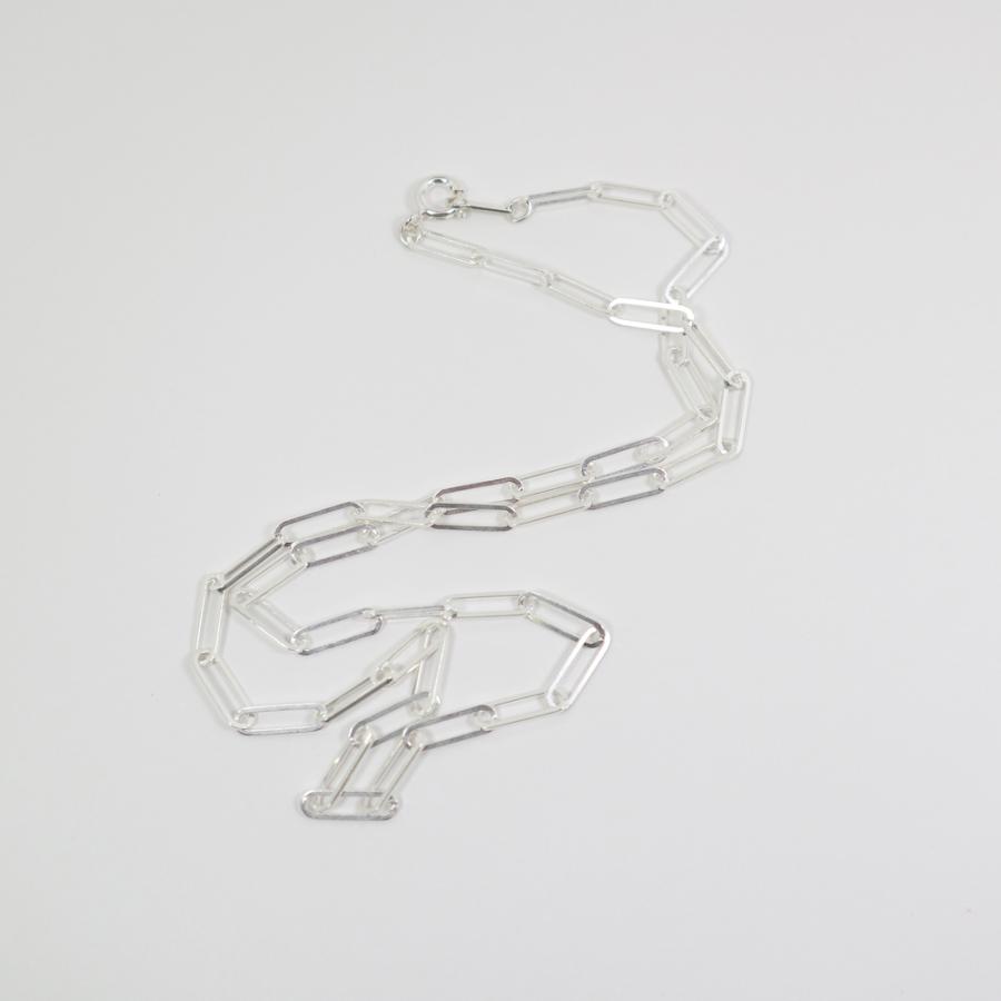 SILVER925 ネックレス ペーパークリップチェーン 45cm男・女兼用タイプ