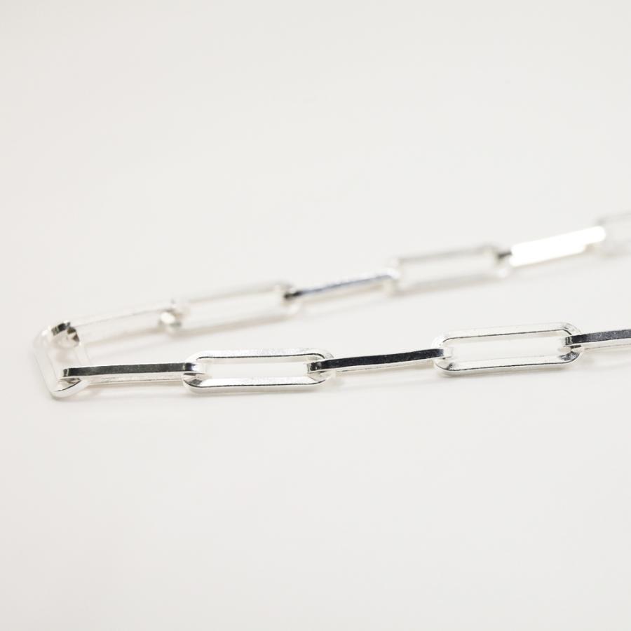 SILVER925 ネックレス ペーパークリップチェーン 50cm男・女兼用タイプ