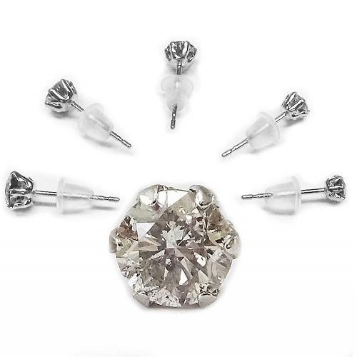 PT プラチナダイヤピアス 天然ダイヤモンド 0.3ct スタッド鑑別書付  