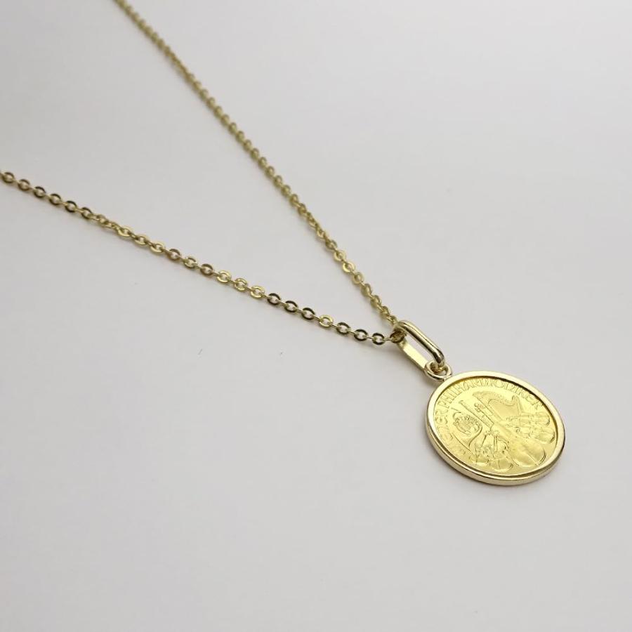 純金オーストリアハーモニー金貨（1/25oz）コインペンダント・トップK24金/送料無料の画像