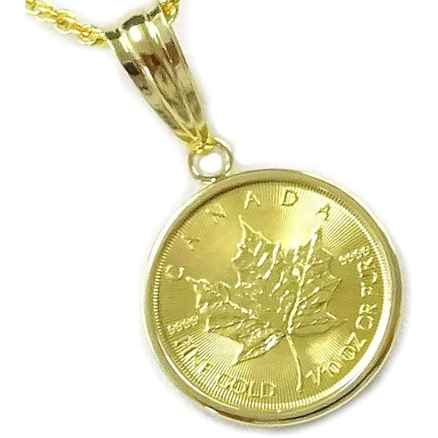 メイプルリーフ金貨K24純金コイン1/10oz ペンダントトップA11100591【ギフトラッピング済み】 : あなたと私の宝石箱 - 通販 -  Yahoo!ショッピング
