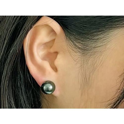 黒蝶貝パールイヤリングorピアス ピーコックグリーンカラー : あなたと 