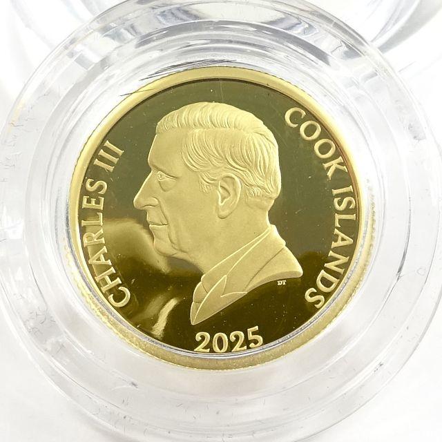 純金貨(K24) 四つ葉のクローバー1/20ozコイン2025年 世界1000枚限定