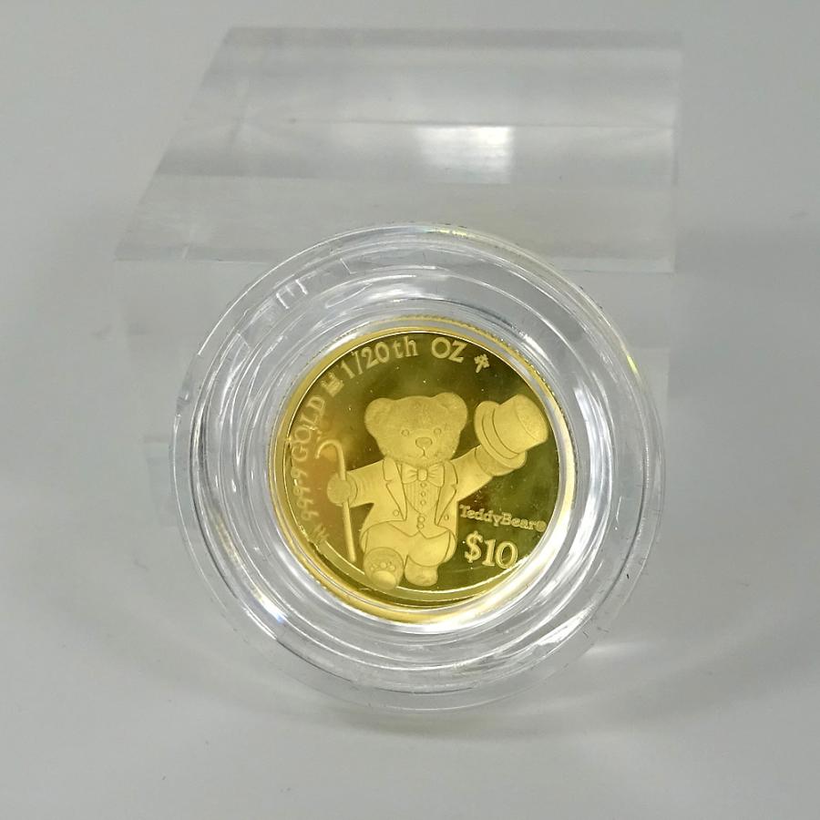 純金コイン金貨K24テディベア金貨 24金（K24） 1/20oz ＄10 2026年限定品 専用ケース保証書付きの画像