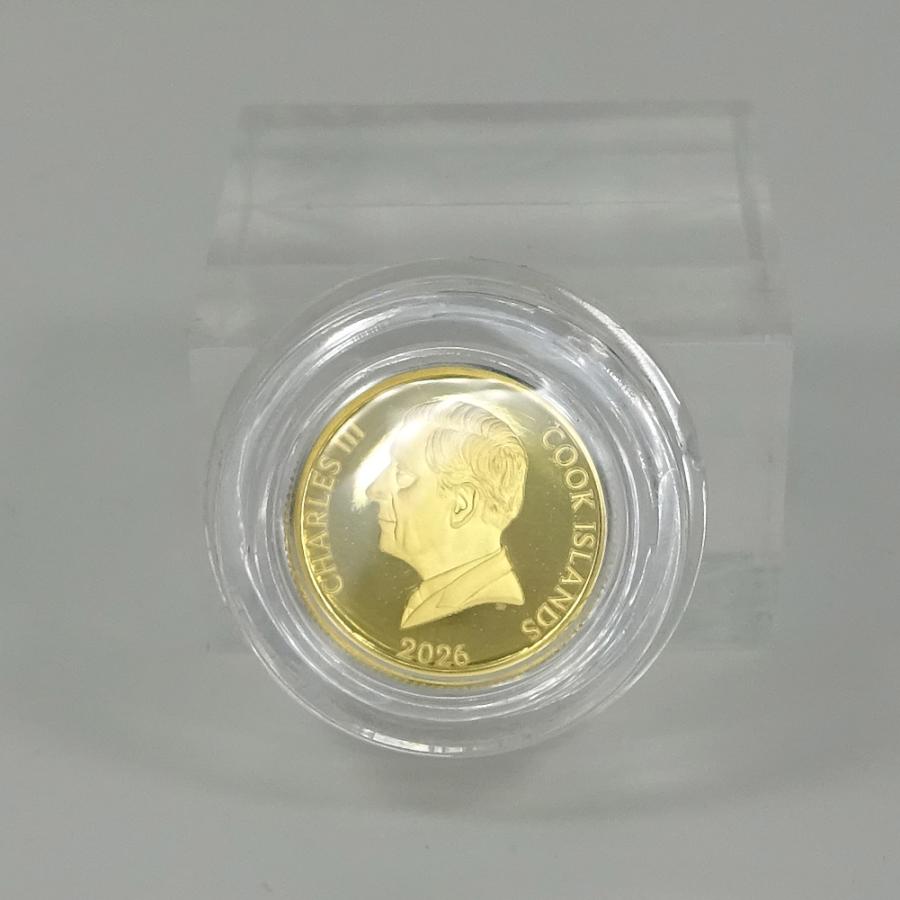 純金コイン金貨K24テディベア金貨 24金（K24） 1/20oz ＄10 2026年限定品 専用ケース保証書付きの画像
