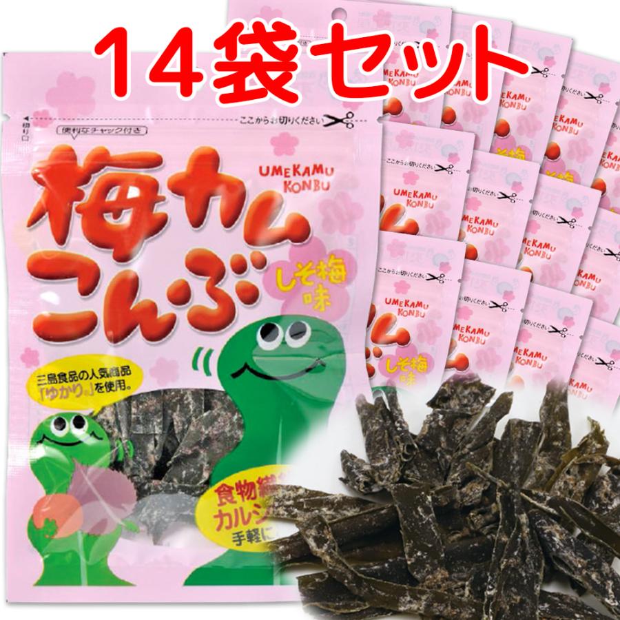 上田昆布 梅カム こんぶ しそ梅味 1袋10g 14袋 北海道産 上田昆布 梅カム こんぶ しそ梅味 1袋10g 14袋 北海道産