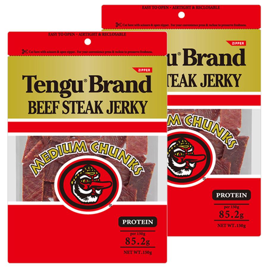 テングビーフジャーキーミディアムチャンク １５０ｇ ２袋セット レギュラー 送料無料 おつまみ 天狗 Vm Jcgi Czgn ワールドグルメショップ 通販 Yahoo ショッピング
