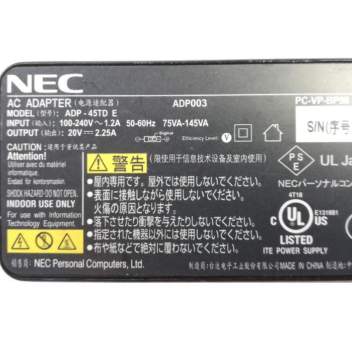 NEC 中古 [純正] NEC ACアダプター ADP003 PC-VP-BP98 ノートパソコン