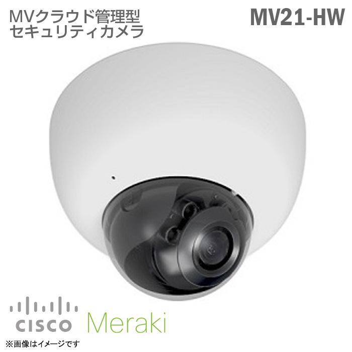 中古 CISCO Meraki MVクラウド管理型 セキュリティカメラ MV21-HW 監視カメラ HD 屋内監視対応 クラウド管理 ドーム ...