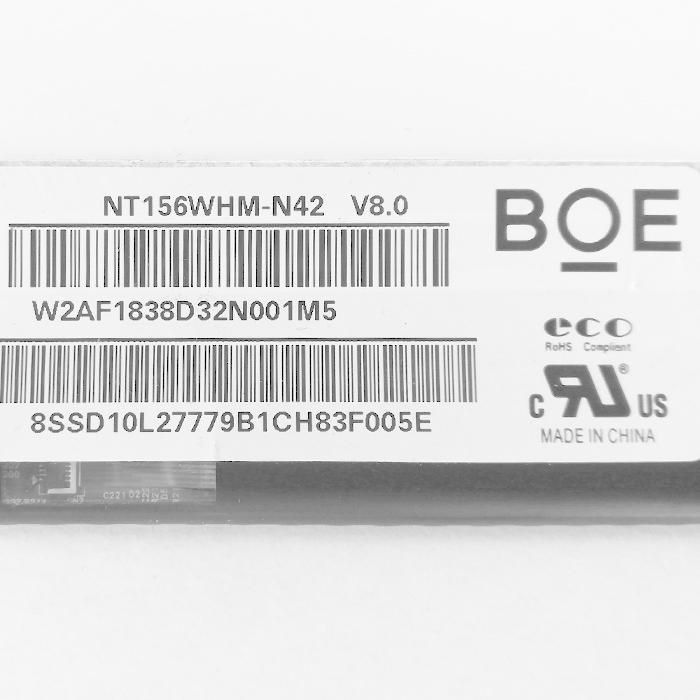中古 BOE NT156WHM-N42 液晶パネル 15.6型 ノートパソコン 非光沢