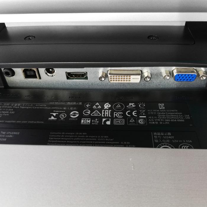 中古 DELL S2240Tb 21.5インチ ワイド 液晶モニター マルチタッチ方式 光沢 グレア VA 10点タッチ HDMI D-SUB DVI  21.5型 タッチパネル PCモニター 中古モニター