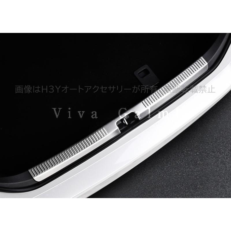H3Y カムリ 70系 バンパーガード カスタム パーツ スポーツ ラゲッジステッププロテクター リヤバンパーステップガード FC043