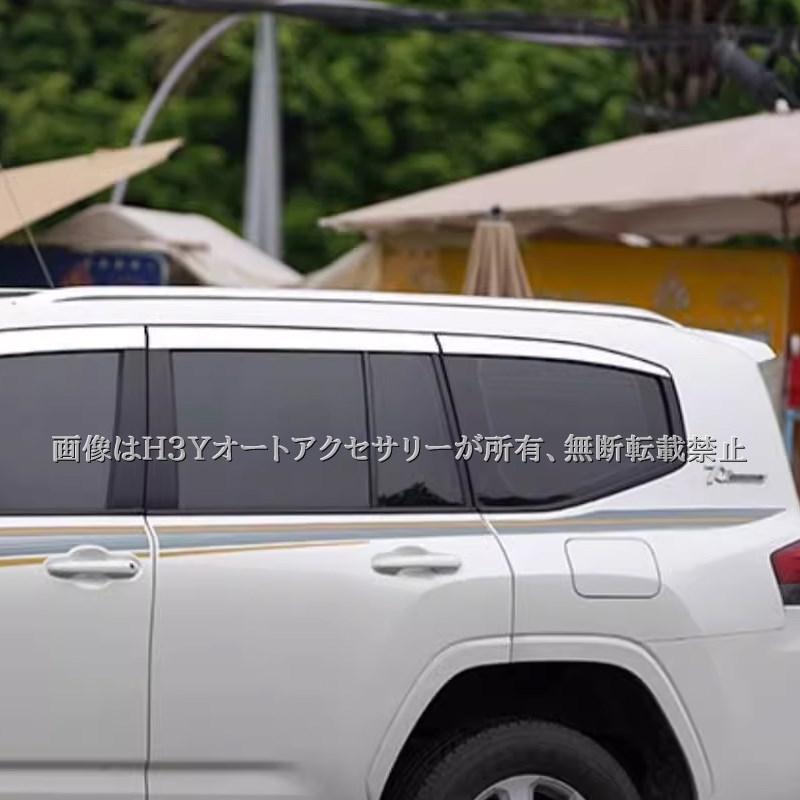 ランクル200 ドアバイザー　メッキ ランドクルーザー 200 系 UZJ200W URJ202W 左 右 サイド ドア モール