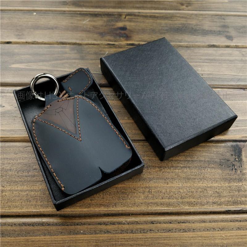 汎用 本革キーケース レザーキーケース スマートキーカバー カー用品