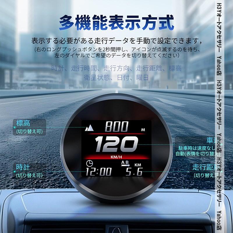 H3Y GPS スピードメーター 2026年新型 車載 デジタルメーター ヘッド