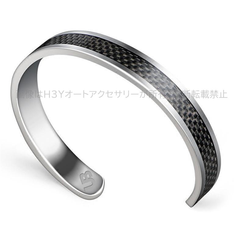 リアルカーボンバングル スクロール 魅力 ファッション お洒落 綺麗