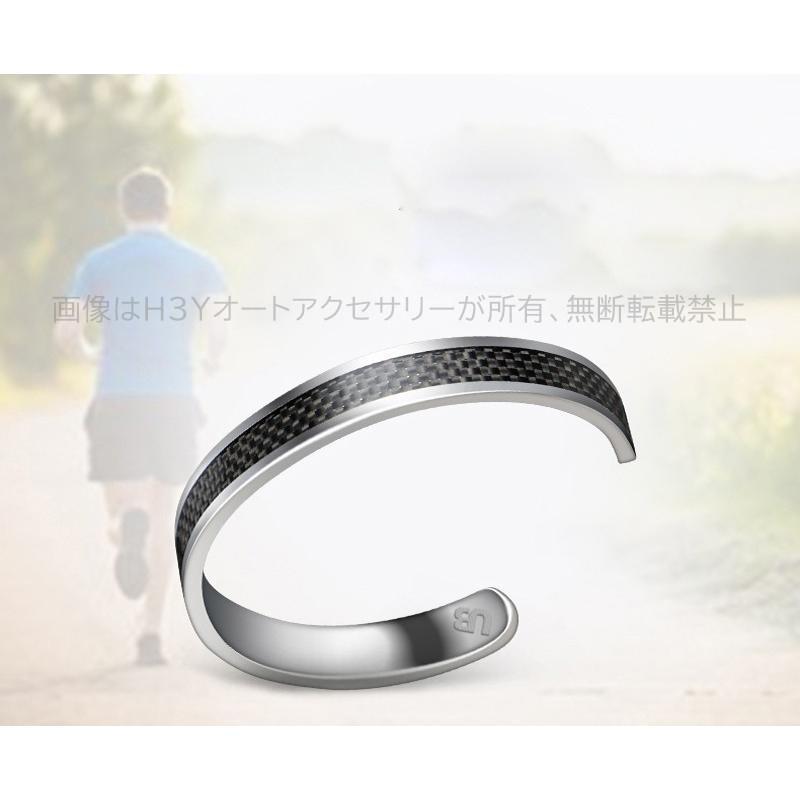 リアルカーボンバングル スクロール 魅力 ファッション お洒落 綺麗