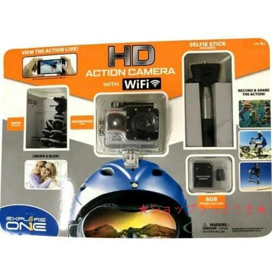 GoPro Explore One HD Action Helmet Blog Camera Wifi 8GB Memory Card Tripod Waterproof 