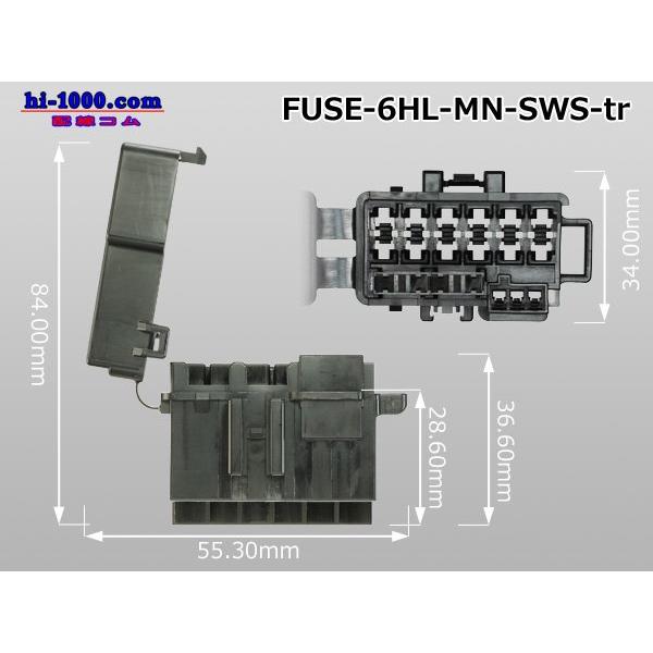 住友電装 ミニヒューズ用 非防水 ヒューズホルダー 8P 黒/FUSE 住友電装 ミニヒューズ用 非防水 ヒューズホルダー 8P 黒/FUSE