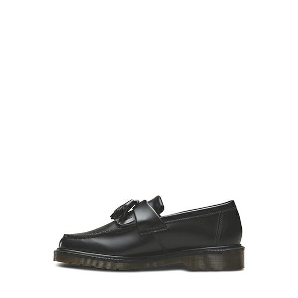 DR.MARTENS タッセルローファー モカシン レザー 27cm 黒 Dr.Martens（ドクターマーチン） エイドリアン タッセルローファー