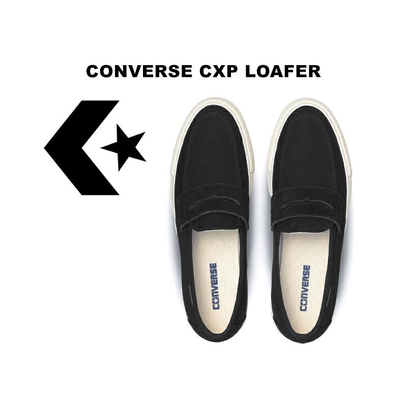 CONVERSE（コンバース） 2026春夏新作 CXP ローファー ブラック 黒/白