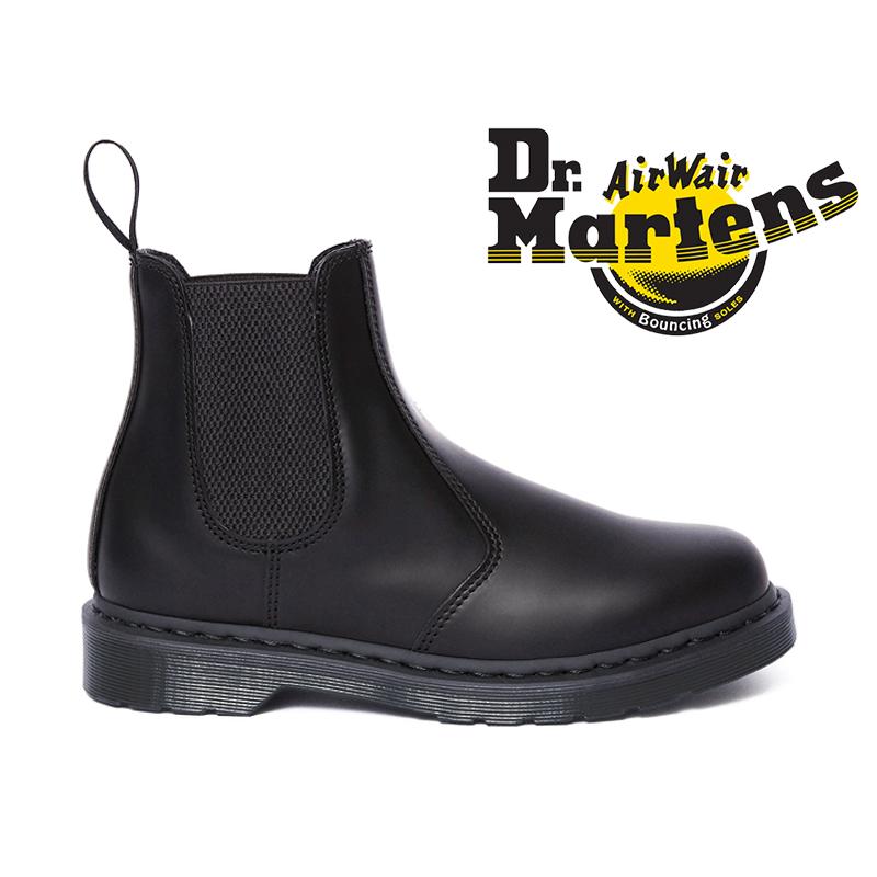 【Dr.Martens】ドクターマーチン サイドゴアブーツ／ブラック 黒／UK4 Dr.Martens /ドクターマーチン QUADBLACK POLISHED チェルシー ブーツ