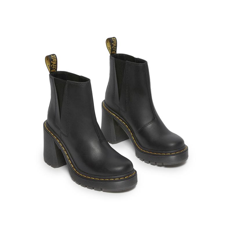 ドクターマーチン スペンス チェルシー ブーツ サイドゴア チャンキーヒール ハイヒール ブラック 黒 レディース 厚底  Dr.Martens SENDAL SPENCE BLACK｜hi-fine｜04