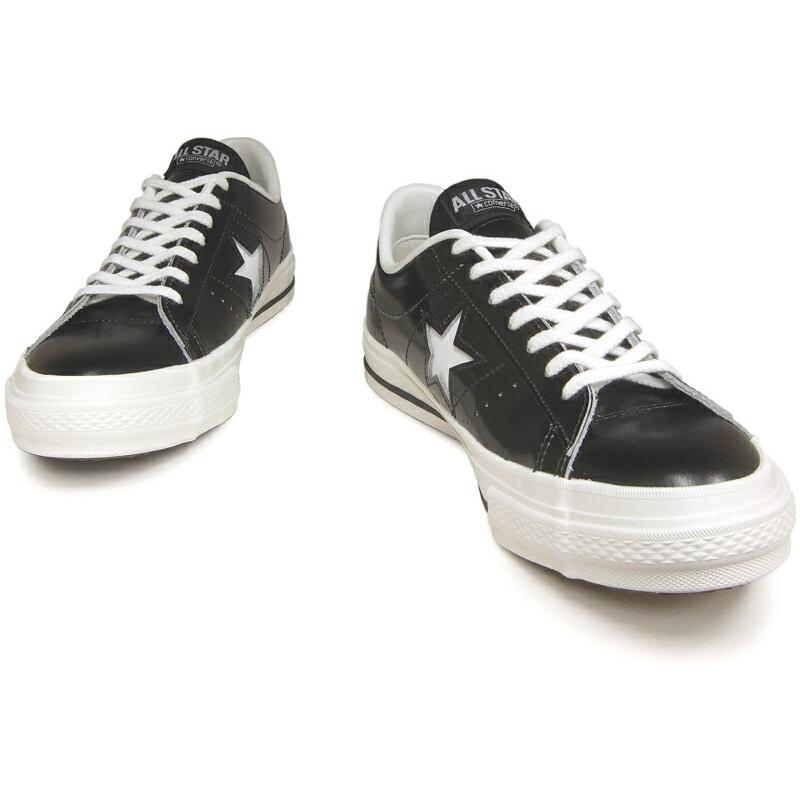 CONVERSE 日本製 コンバース ワンスター J レザー ブラック CONVERSE 日本製 コンバース ワンスター J レザー ブラック