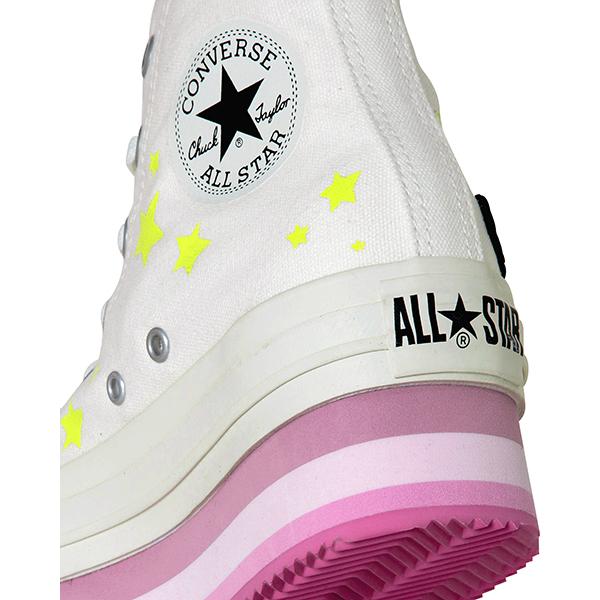 コンバース　ALL★STAR 厚底　ホワイト　22.5 コンバース CONVERSE レディース スニーカー ハイカット 厚底