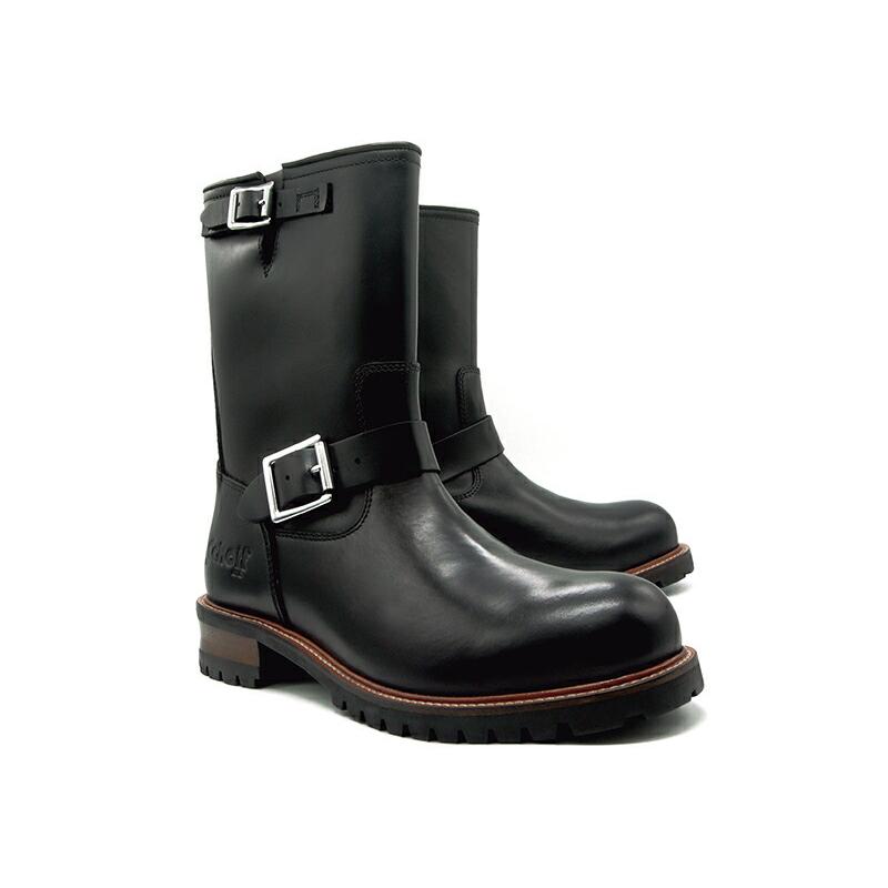 Schott ENGINEERE BOOTS S28001 ショット エンジニアブーツ ロング ブラック 黒 本革 防水加工 メンズ ワークブーツ ウォータープルーフ レザー 革ジャンの画像