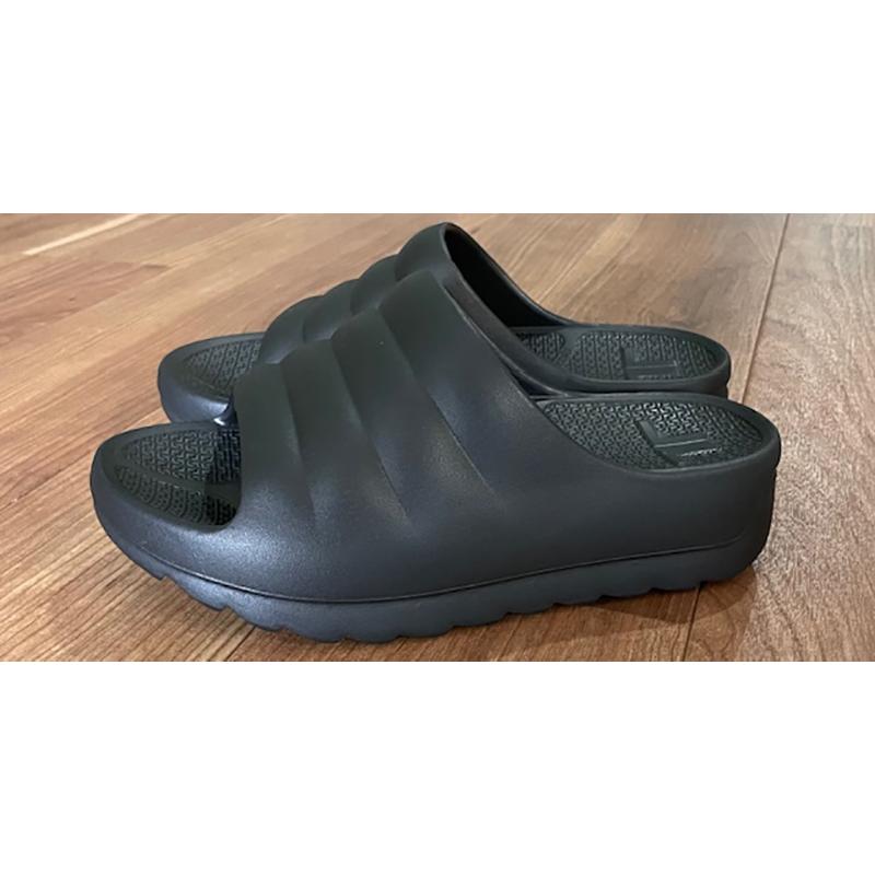 TELIC テリック 厚底 Wクラウド ブラック 黒 リカバリーサンダル