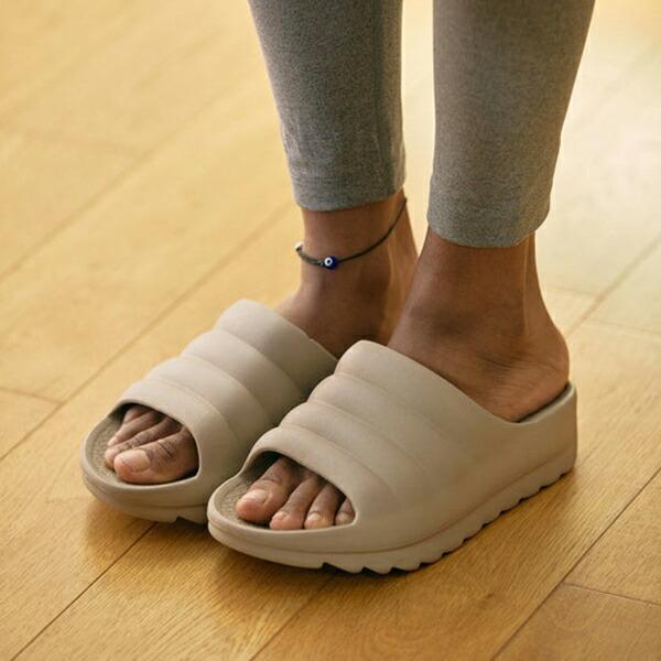 TELIC（テリック） 極厚底 Wクラウド コルクブラウン ベージュ