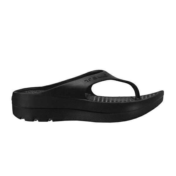TELIC（テリック） 厚底 Wフリップフロップ ブラック 黒 リカバリー