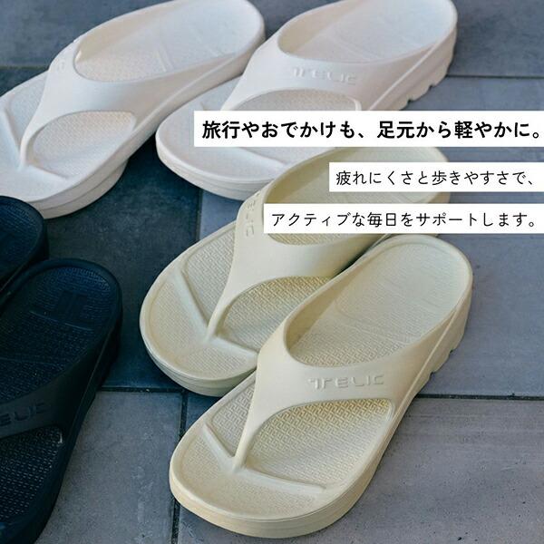 TELIC（テリック） 厚底 Wフリップフロップ コルクブラウン ベージュ