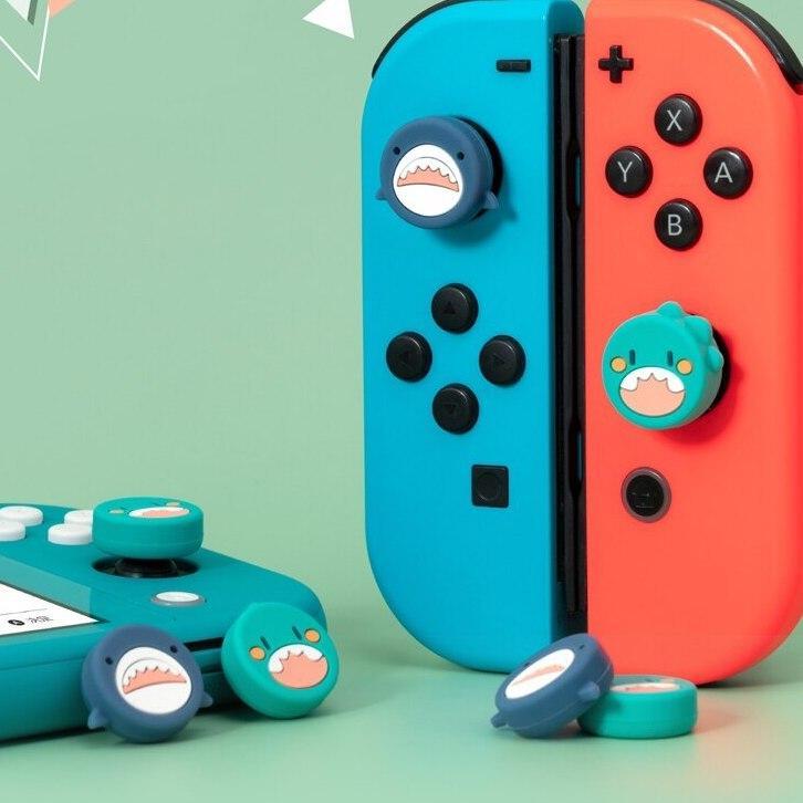 ジョイスティックキャップ サメ&怪獣 男の子 かわいい シリコン Switch