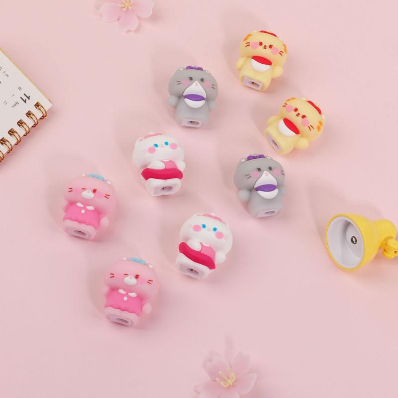 韓国っぽ 鉛筆削り キュートミュー 2個セット ハイハイ ラバーえんぴつ