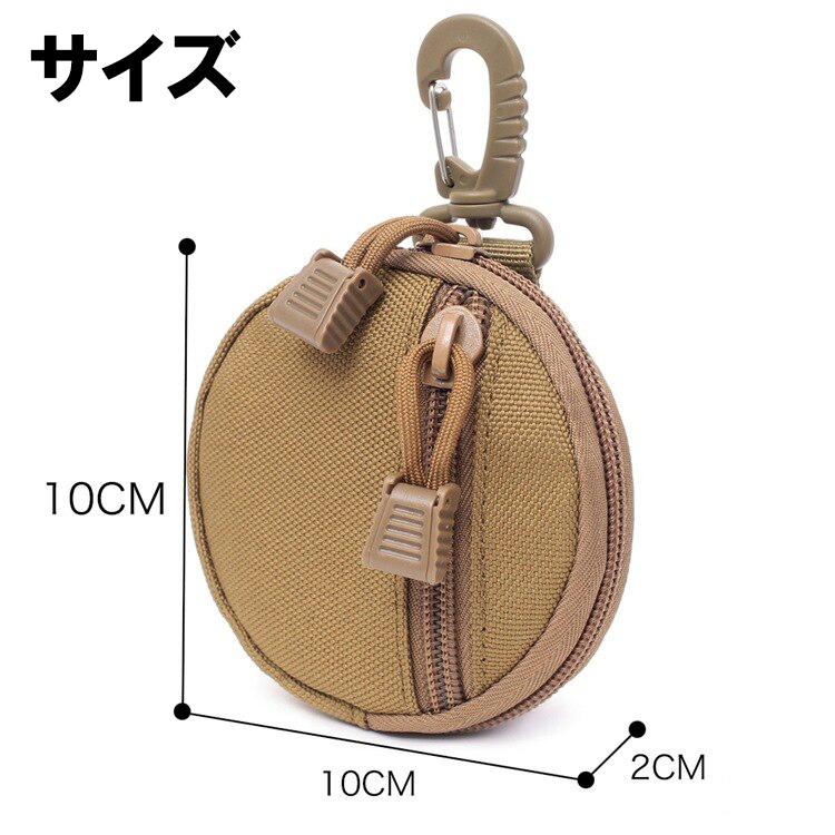 ミニポーチ Hi Hike ハイハイ 小物入れ カラビナ イヤホン ショルダー