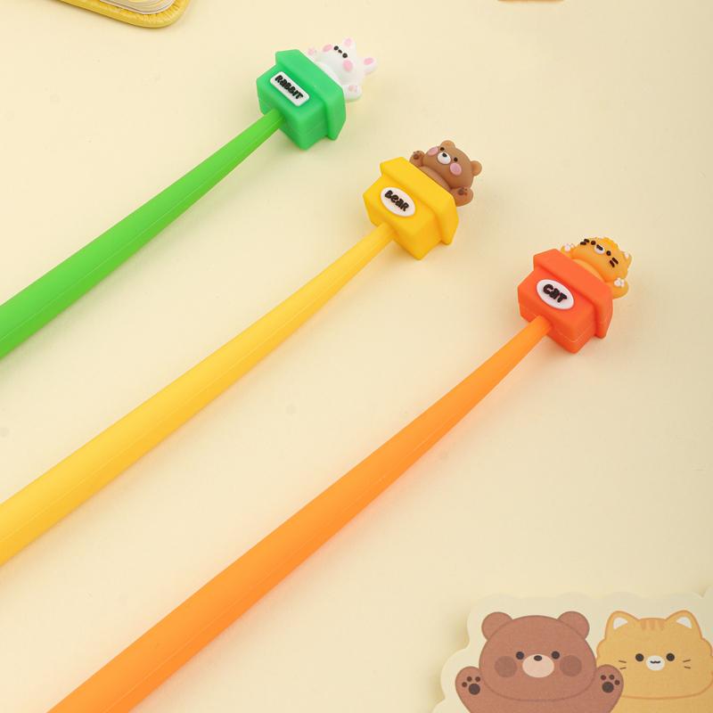 韓国っぽ ゆらゆらゲルペン キュートペットボックス 3本セット