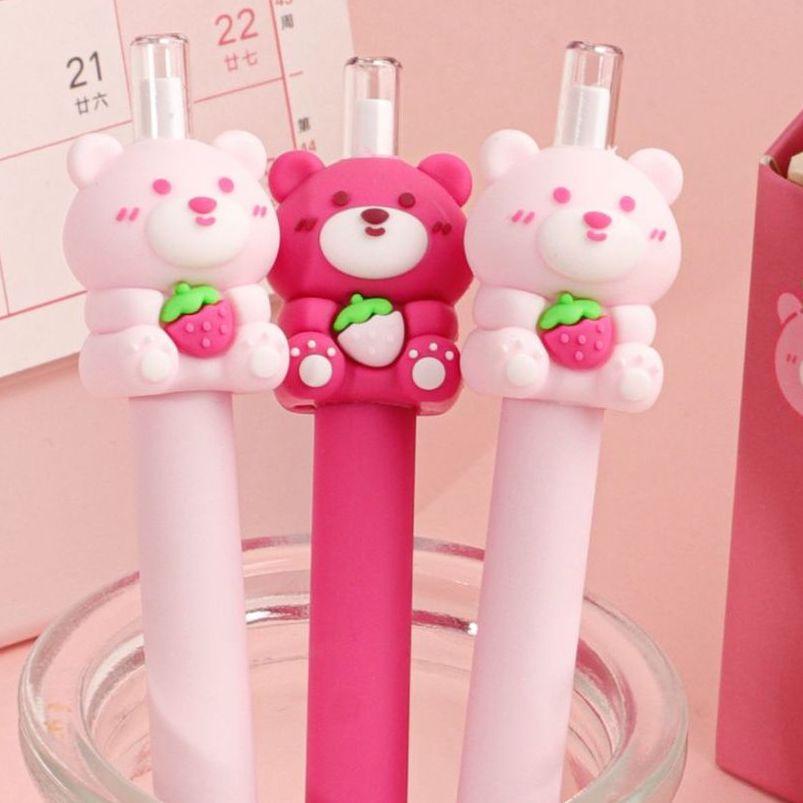 削らない鉛筆 韓国っぽ エターナルペンシル いちごベア 2本 セット
