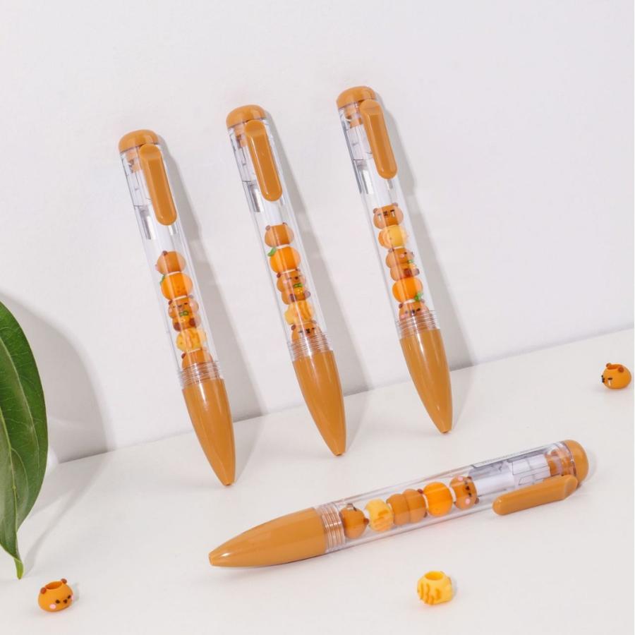 とりかえっこゲルペン 2本 カピバラ ボールペン ペン セット 0.5mm