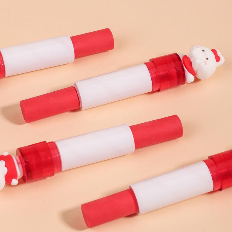 リップスティック型 消しゴム 2個セット いちごうさぎ けしごむ