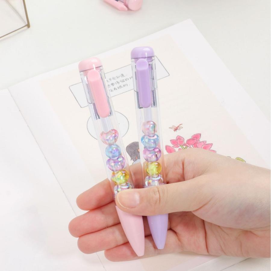とりかえっこゲルペン 2本 ハート ボールペン ペン セット 0.5mm