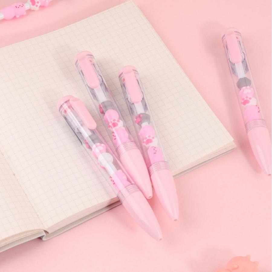 とりかえっこゲルペン 2本 猫肉球 ボールペン ペン セット 0.5mm