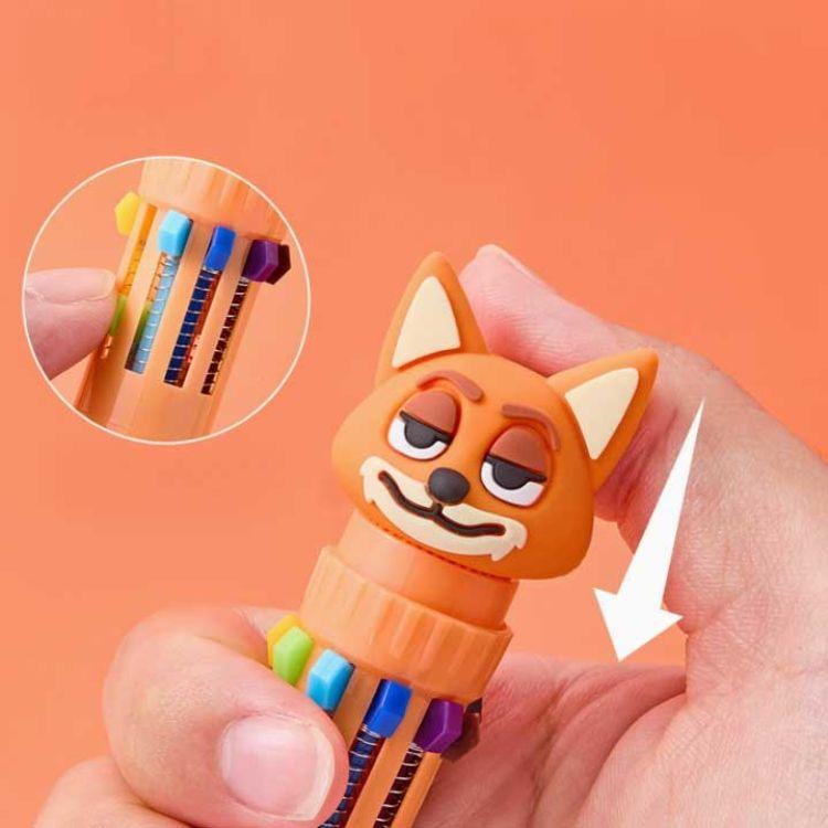 ズートピア 10色ボールペン ジュディ ニック 2本セット 文房具 ペン