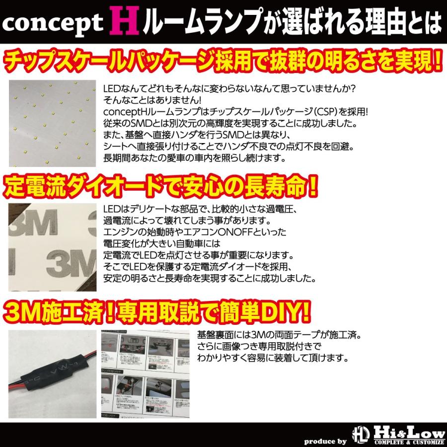 Hi&Low conceptH  超高輝度純白光LEDNV350キャラバンE26GX ライダー用LEDルームランプセット | 日産 | 01