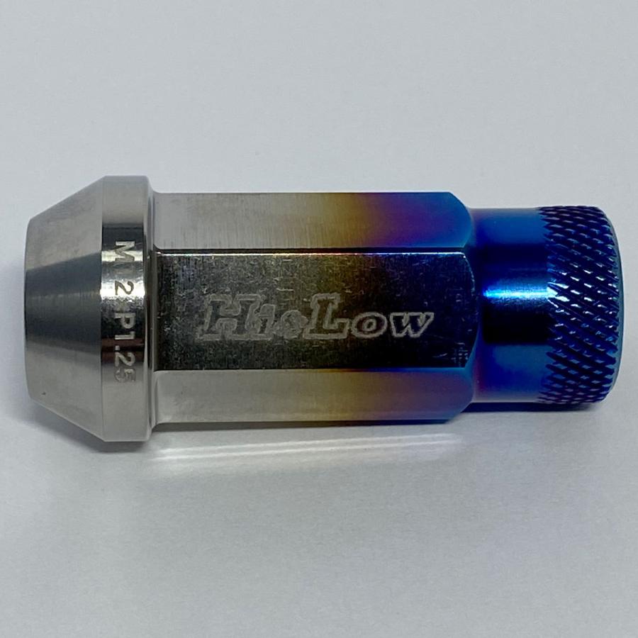 Hi&Low H&L NV350キャラバン適合 64チタン使用 チタンレーシングナットSET M12 P1.25 全長48.5mm 24個入り | 日産 | 02