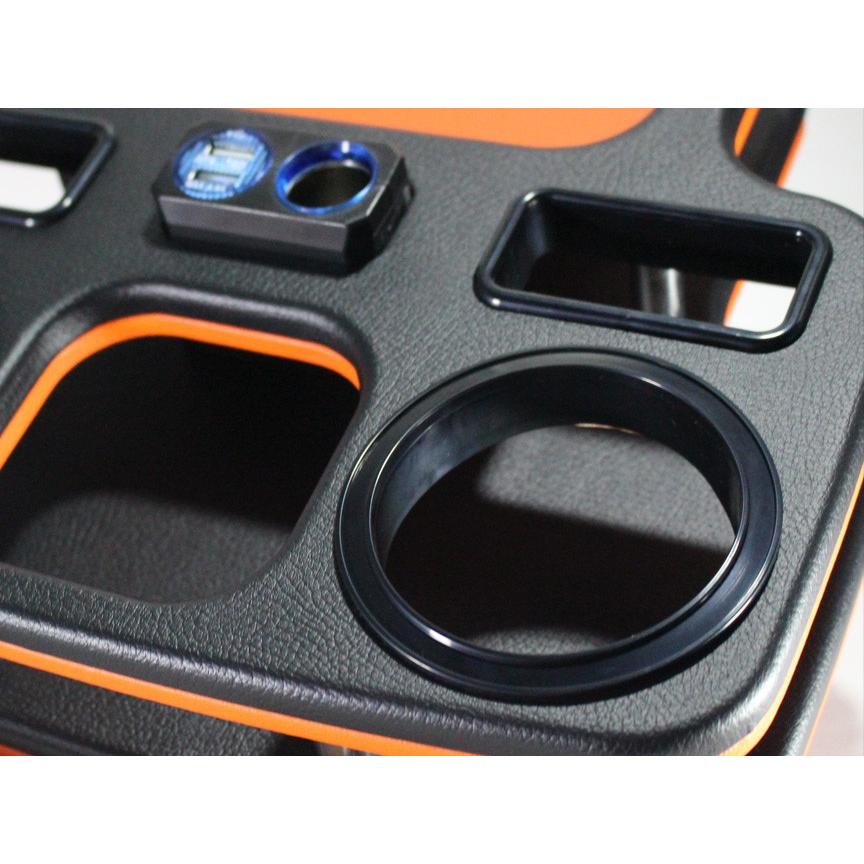 Hi&Low H&L 200系ハイエース レジアスエース用リアセンターコンソールドリンクホルダー | ハイエース | 09