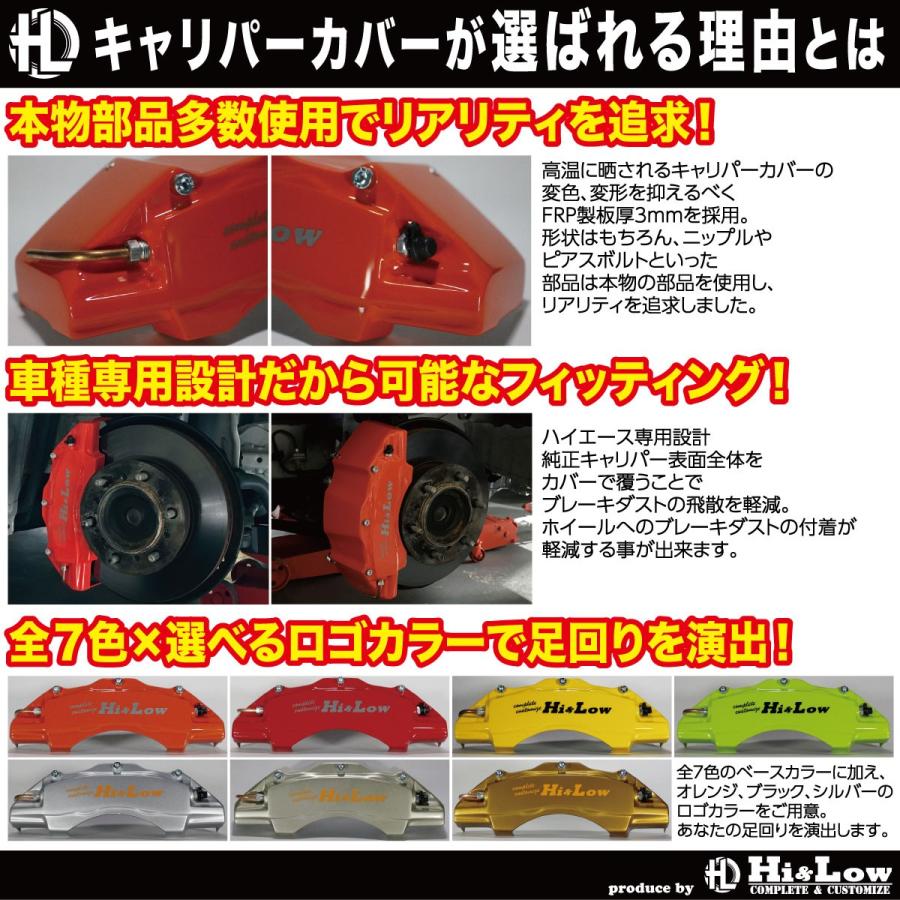 ハイエース キャリパーカバー ミントグリーン ハイエース Hi&Low H&L 200系ハイエース レジアスエース用
