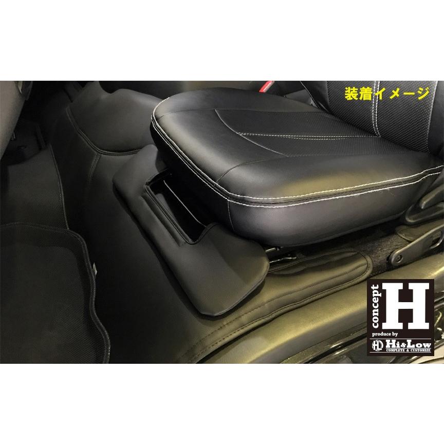 Hi&Low conceptH 200系ハイエース レジアスエース 3型後期4型〜標準スーパーGL用デッキカバーフロントリアセット 分割式フラップ付フルカバー | ハイエース | 02