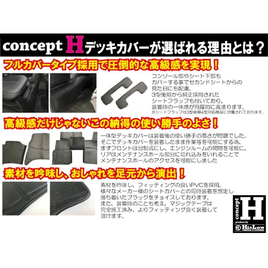 Hi&Low conceptH 200系ハイエース1/2/3型前期ワイド用デッキカバーフロント 分割式 | ハイエース | 01